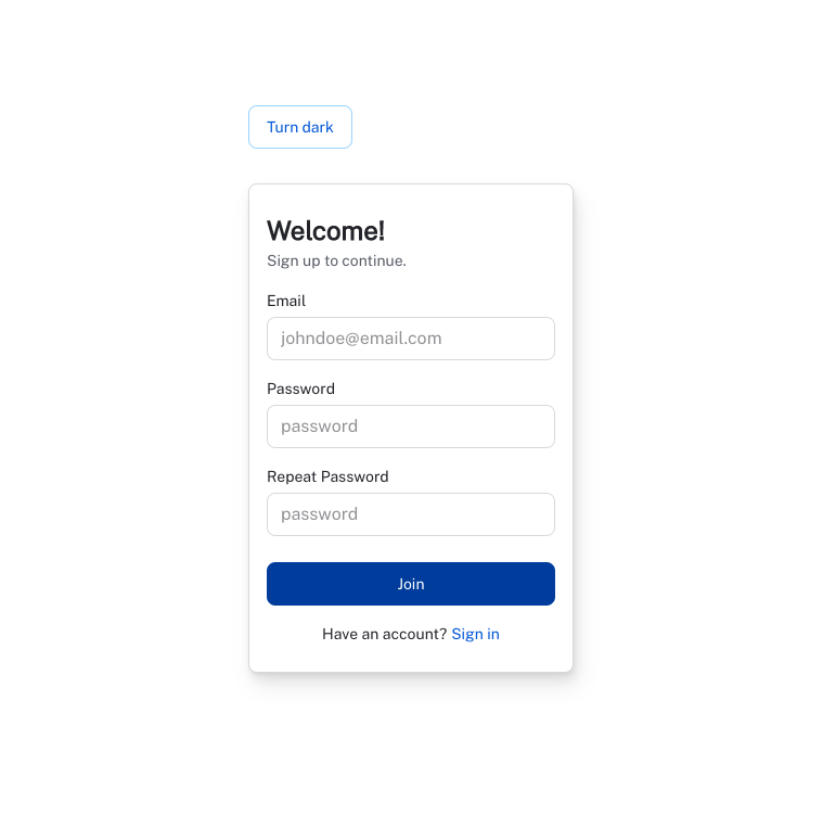 signup